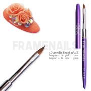 Pinceau 3D Résine/Gel n°4K (Purple)