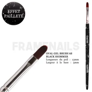 Pinceau Oval 6S Black Shimmer Pinceau Oval 6S Black Shimmer