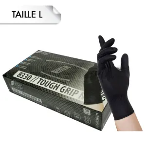 Gants Nitrile Tough Grip Black L Gants Nitrile Tough Grip Black L