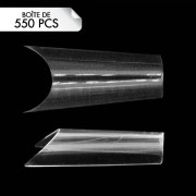 Tips Tunnel Clear Sachet de 550pcs