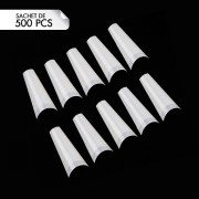 Coffin Tips Natural Taille de 0 à 9 (500pcs) Coffin Tips Natural Taille de 0 à 9 (500pcs)