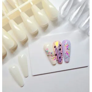 Capsules Nail Art Coffin Clear (x240) Capsules Nail Art Coffin Clear (x240)