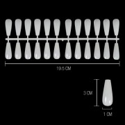 Capsules Nail Art Coffin Natural (x240) Capsules Nail Art Coffin Natural (x240)