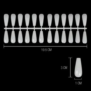 Capsules Nail Art Coffin Natural (x240) Capsules Nail Art Coffin Natural (x240)