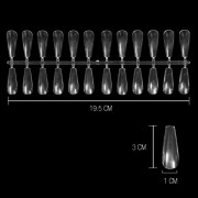 Capsules Nail Art Coffin Clear (x240) Capsules Nail Art Coffin Clear (x240)