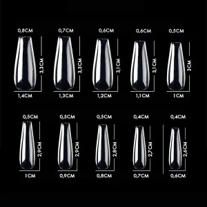 Tips Ballerine Clear Boîte de 100pcs Tips Ballerine Clear Boîte de 100pcs