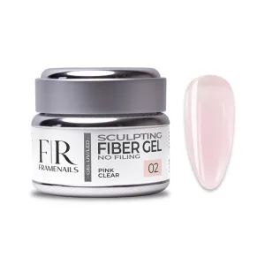 Gel Sculpting Fiber Pink Clear 02 1kg