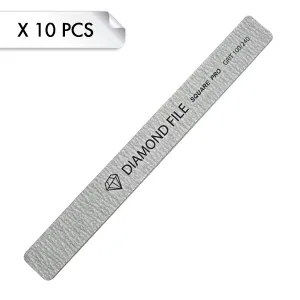 Diamond File Square Pro Zebra 100/240 (x10pcs) Diamond File Square Pro Zebra 100/240 (x10pcs)