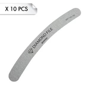 Diamond File Banana Zebra 100/180 (x10pcs) Diamond File Banana Zebra 100/180 (x10pcs)