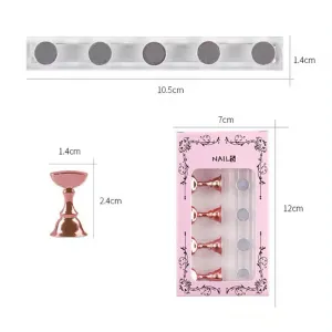 Supports Capsules Aimantés Rose Gold 5pcs
