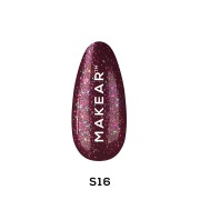 Gel Polish Glitter S16 Rubindor