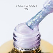 Gel Polish Premium Glitter S51Violet Groovy Gel Polish Premium Glitter S51Violet Groovy