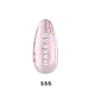 Gel Polish Premium Glitter - S55 Stellar - Pink Aurora Gel Polish Premium Glitter - S55 Stellar - Pink Aurora
