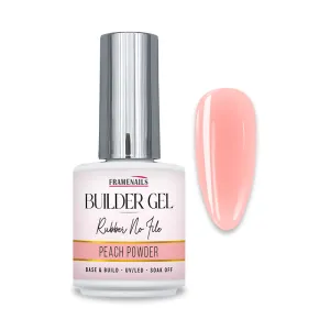 Builder Gel Rubber No File Peach Powder 15ml
