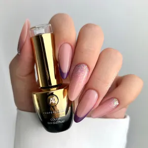 Gel Polish Premium Glitter S45 Hugo Rose Gel Polish Premium Glitter S45 Hugo Rose