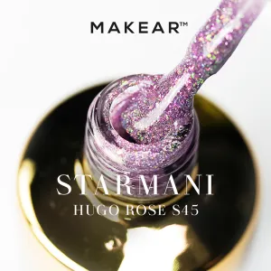 Gel Polish Premium Glitter S45 Hugo Rose Gel Polish Premium Glitter S45 Hugo Rose
