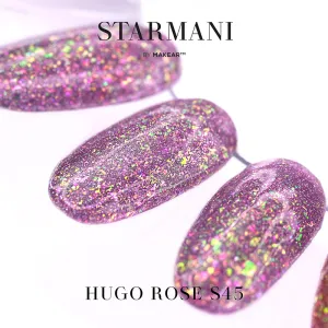 Gel Polish Premium Glitter S45 Hugo Rose Gel Polish Premium Glitter S45 Hugo Rose