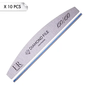 Diamond File Half Moon Zebra 150/150 (x10pcs) Diamond File Half Moon Zebra 150/150 (x10pcs)