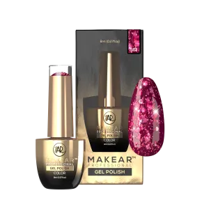 Gel Polish Premium Glitter S61 Cherry Star Makear