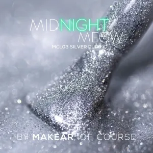 Gel Polish Midnight Meow MCL03 Silver Purr Makear Gel Polish Midnight Meow MCL03 Silver Purr Makear