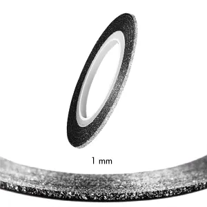 Stripping Tapes Glitter Black 1mm Stripping Tapes Glitter Black 1mm