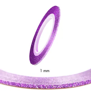 Stripping Tapes Glitter Indigo 1mm Stripping Tapes Glitter Indigo 1mm