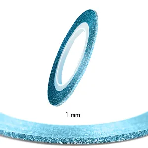 Stripping Tapes Glitter Sky Blue 1mm Stripping Tapes Glitter Sky Blue 1mm