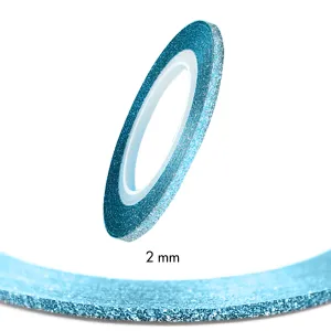 Stripping Tapes Glitter Sky Blue 2mm Stripping Tapes Glitter Sky Blue 2mm