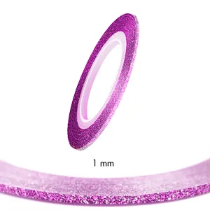 Stripping Tapes Glitter Fuchsia 1mm Stripping Tapes Glitter Fuchsia 1mm