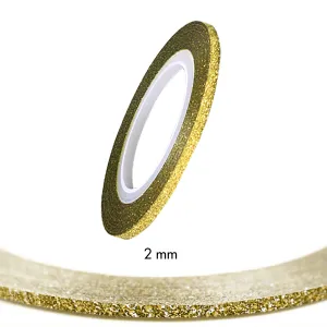 Stripping Tapes Glitter Gold 2mm Stripping Tapes Glitter Gold 2mm