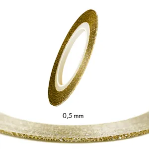 Stripping Tapes Glitter Gold 0.5mm