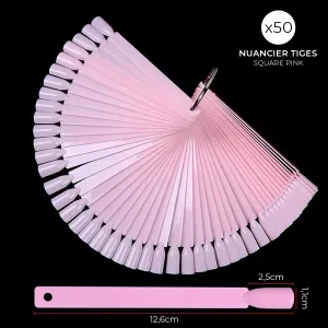 Nuancier 50 Tiges Square Pink Nuancier 50 Tiges Square Pink