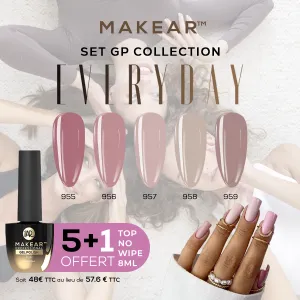 Kit Gel Polish Everyday (5+1) Makear Kit Gel Polish Everyday (5+1) Makear