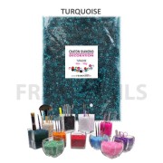 Chatons Diamond Déco Turquoise (160gr)